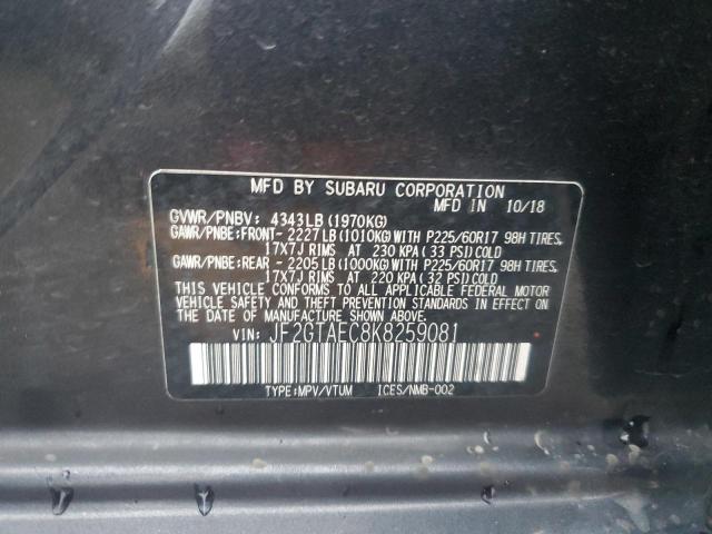 Photo 13 VIN: JF2GTAEC8K8259081 - SUBARU CROSSTREK 