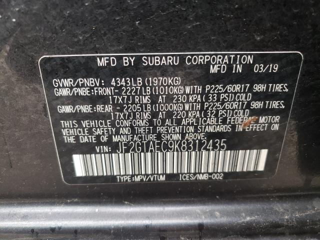 Photo 9 VIN: JF2GTAEC9K8312435 - SUBARU CROSSTREK 