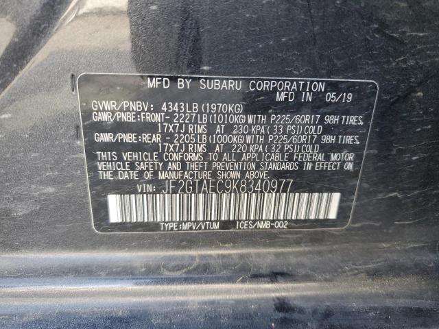 Photo 12 VIN: JF2GTAEC9K8340977 - SUBARU CROSSTREK 