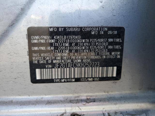 Photo 11 VIN: JF2GTAEC9KH252723 - SUBARU CROSSTREK 