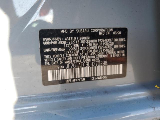 Photo 12 VIN: JF2GTAEC9LH270298 - SUBARU CROSSTREK 