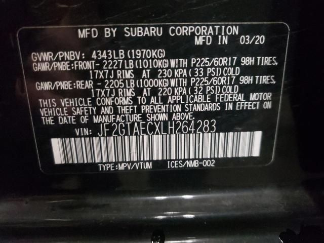 Photo 9 VIN: JF2GTAECXLH264283 - SUBARU CROSSTREK 