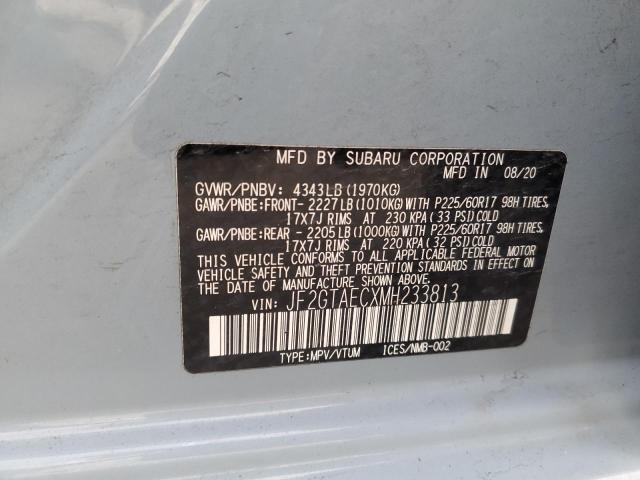 Photo 11 VIN: JF2GTAECXMH233813 - SUBARU CROSSTREK 