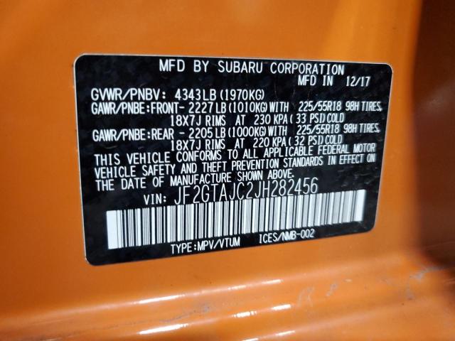 Photo 11 VIN: JF2GTAJC2JH282456 - SUBARU CROSSTREK 