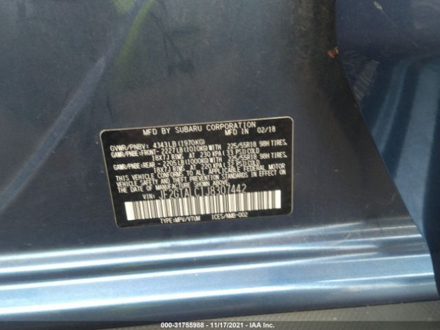 Photo 8 VIN: JF2GTALC1J8307442 - SUBARU CROSSTREK 