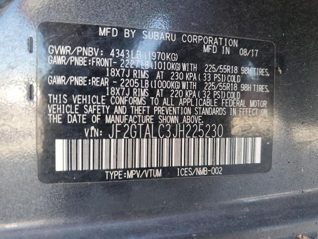 Photo 13 VIN: JF2GTALC3JH225230 - SUBARU CROSSTREK 