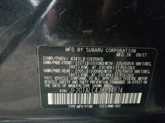 Photo 9 VIN: JF2GTALC4J8234874 - SUBARU CROSSTREK 