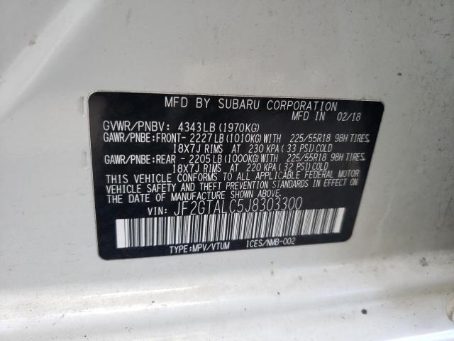 Photo 11 VIN: JF2GTALC5J8303300 - SUBARU CROSSTREK 