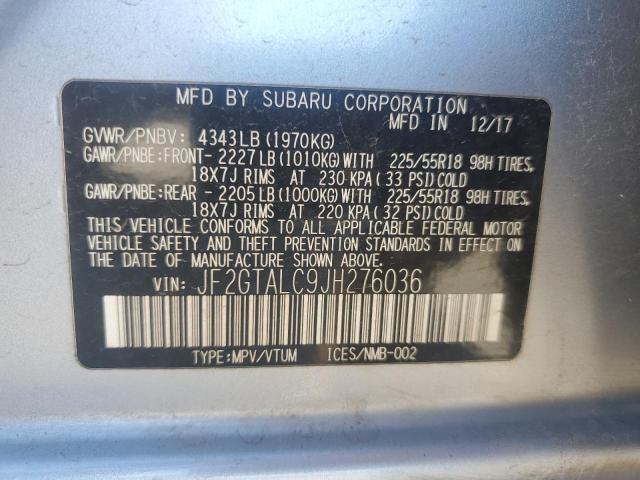 Photo 12 VIN: JF2GTALC9JH276036 - SUBARU CROSSTREK 