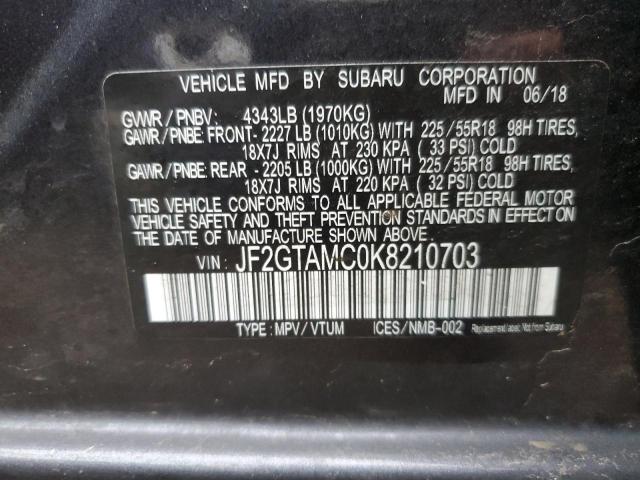 Photo 13 VIN: JF2GTAMC0K8210703 - SUBARU CROSSTREK 