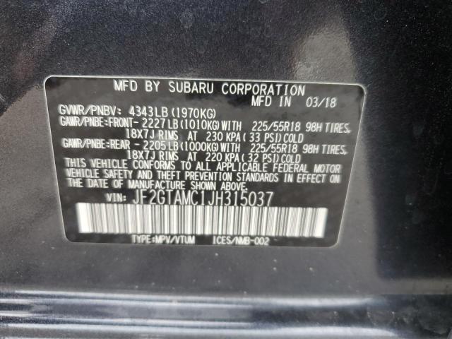 Photo 12 VIN: JF2GTAMC1JH315037 - SUBARU CROSSTREK 