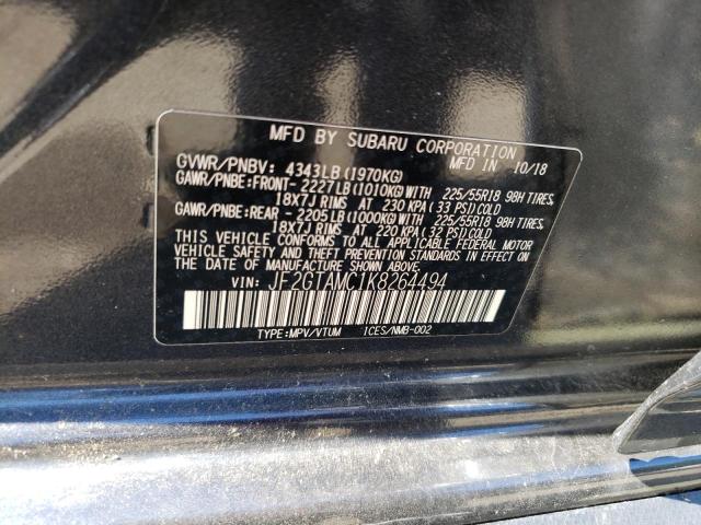 Photo 11 VIN: JF2GTAMC1K8264494 - SUBARU CROSSTREK 