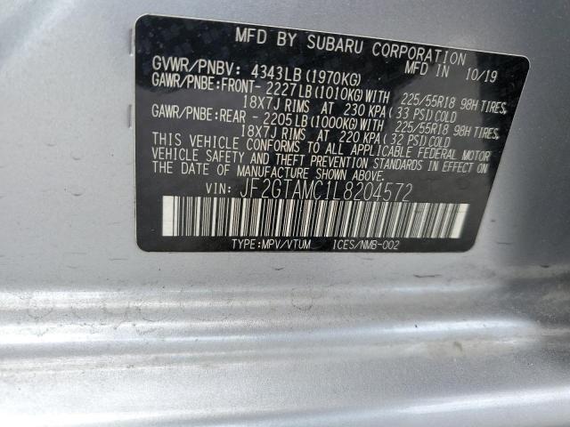 Photo 12 VIN: JF2GTAMC1L8204572 - SUBARU CROSSTREK 