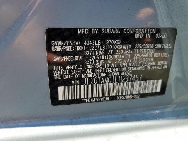 Photo 11 VIN: JF2GTAMC1LH237457 - SUBARU CROSSTREK 