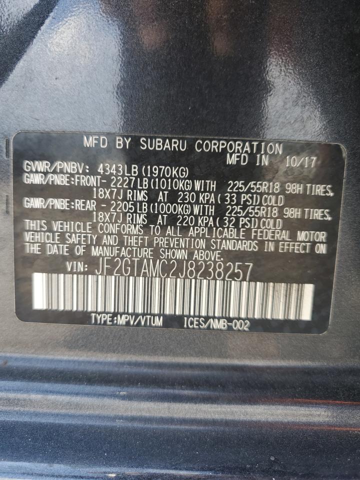 Photo 11 VIN: JF2GTAMC2J8238257 - SUBARU CROSSTREK 