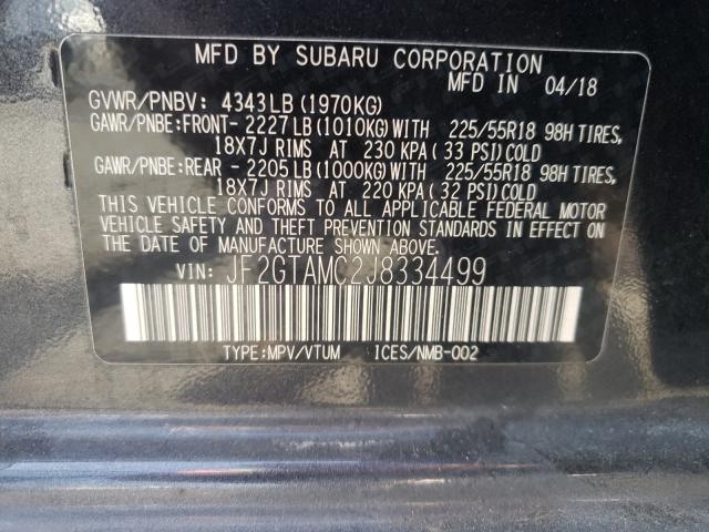 Photo 9 VIN: JF2GTAMC2J8334499 - SUBARU CROSSTREK 