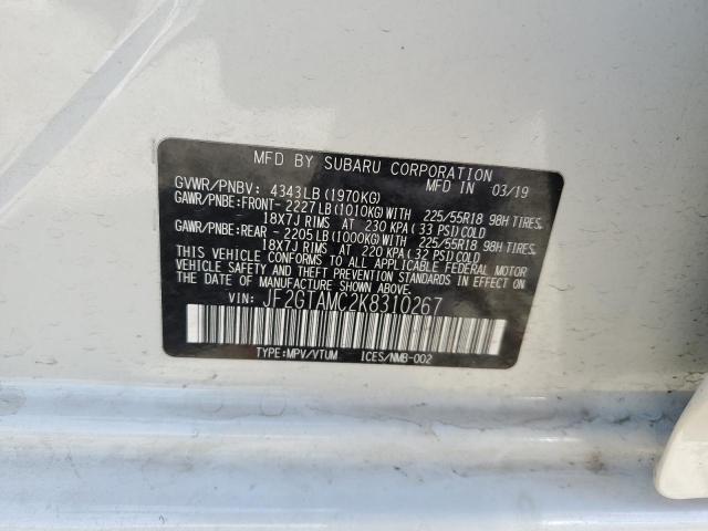 Photo 11 VIN: JF2GTAMC2K8310267 - SUBARU CROSSTREK 