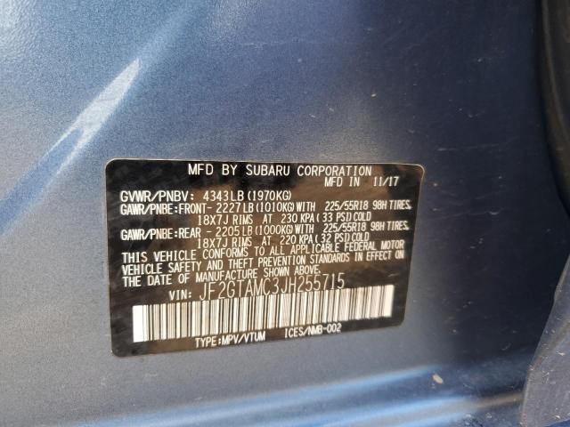 Photo 11 VIN: JF2GTAMC3JH255715 - SUBARU CROSSTREK 