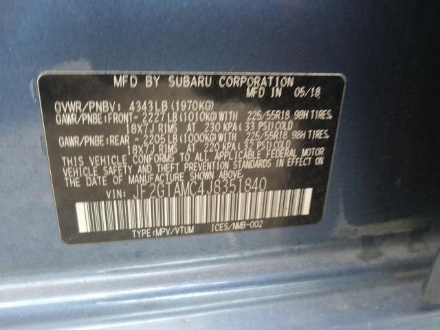 Photo 9 VIN: JF2GTAMC4J8351840 - SUBARU CROSSTREK 