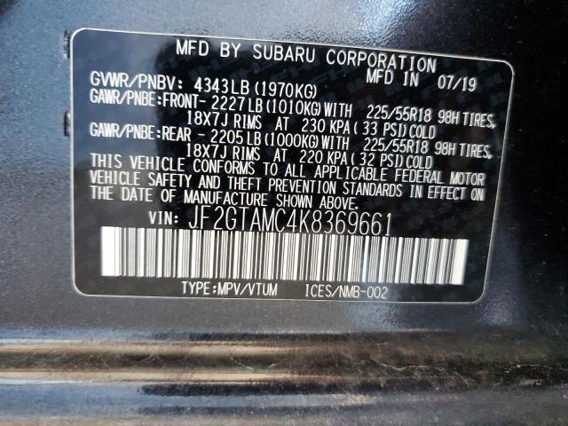 Photo 13 VIN: JF2GTAMC4K8369661 - SUBARU CROSSTREK 