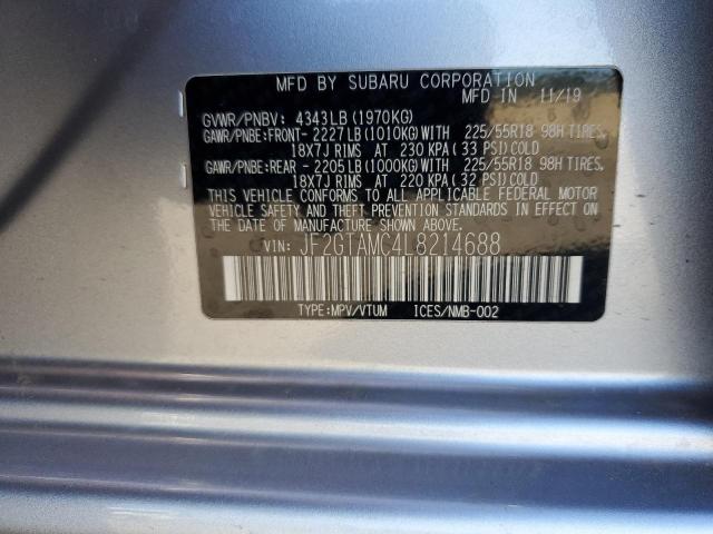 Photo 12 VIN: JF2GTAMC4L8214688 - SUBARU CROSSTREK 