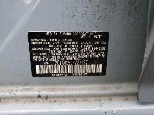 Photo 11 VIN: JF2GTAMC5JH223137 - SUBARU CROSSTREK 