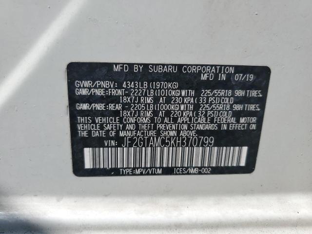 Photo 13 VIN: JF2GTAMC5KH370799 - SUBARU CROSSTREK 