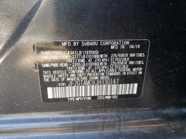 Photo 9 VIN: JF2GTAMC6JH330147 - SUBARU CROSSTREK 