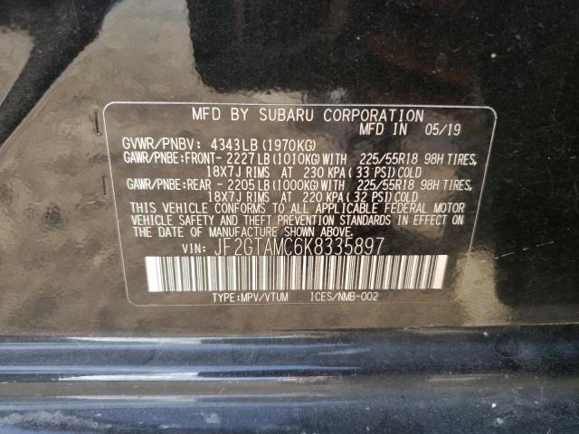 Photo 12 VIN: JF2GTAMC6K8335897 - SUBARU CROSSTREK 