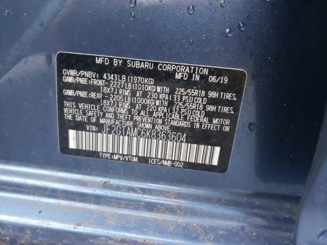 Photo 9 VIN: JF2GTAMC6K8363604 - SUBARU CROSSTREK 