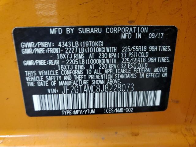 Photo 12 VIN: JF2GTAMC8J8228073 - SUBARU CROSSTREK 