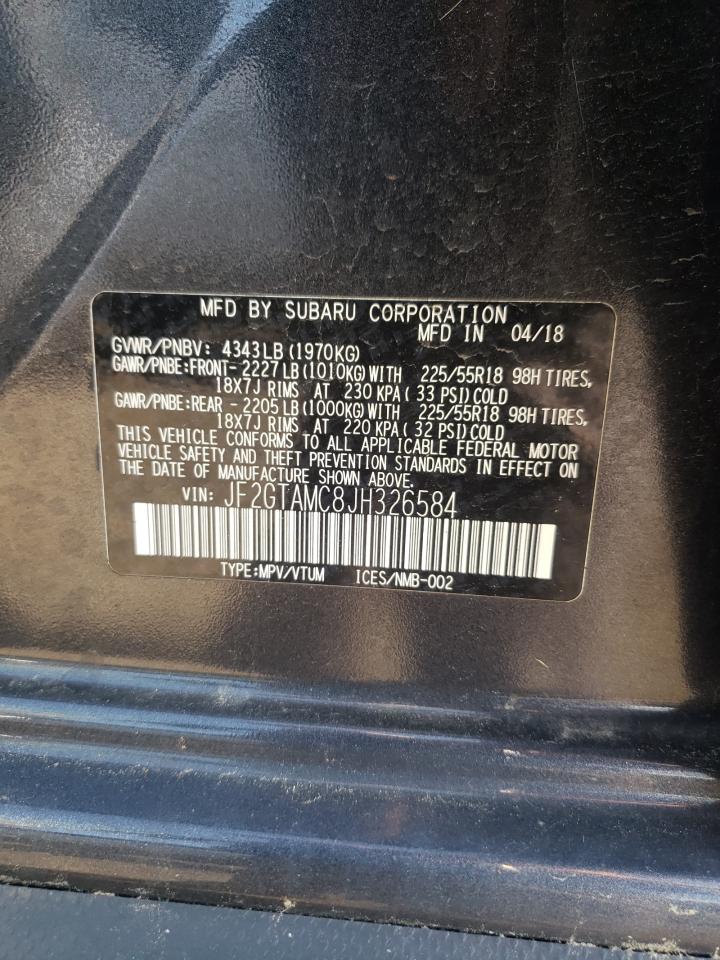 Photo 11 VIN: JF2GTAMC8JH326584 - SUBARU CROSSTREK 