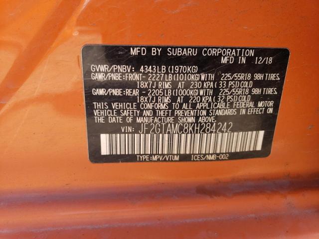 Photo 12 VIN: JF2GTAMC8KH284242 - SUBARU CROSSTREK 