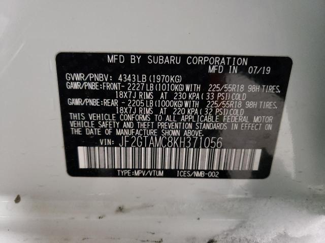 Photo 11 VIN: JF2GTAMC8KH371056 - SUBARU CROSSTREK 