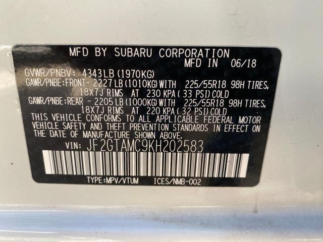 Photo 9 VIN: JF2GTAMC9KH202583 - SUBARU CROSSTREK 