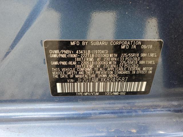 Photo 11 VIN: JF2GTAMCXK8249587 - SUBARU CROSSTREK 