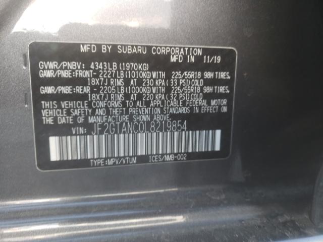 Photo 9 VIN: JF2GTANC0L8219854 - SUBARU CROSSTREK 