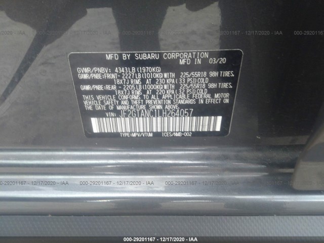 Photo 8 VIN: JF2GTANC1LH264057 - SUBARU CROSSTREK 