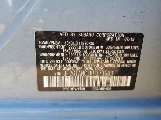 Photo 11 VIN: JF2GTANC3KH373683 - SUBARU CROSSTREK 