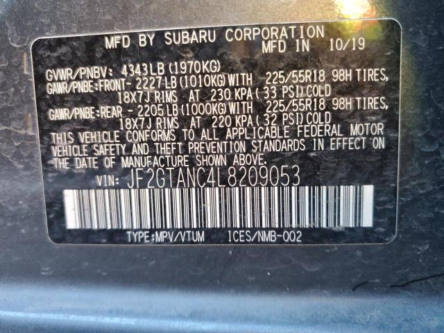 Photo 11 VIN: JF2GTANC4L8209053 - SUBARU CROSSTREK 