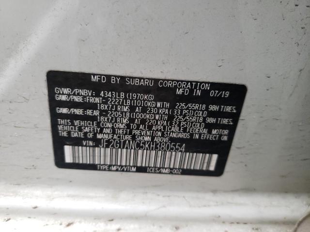 Photo 11 VIN: JF2GTANC5KH380554 - SUBARU CROSSTREK 