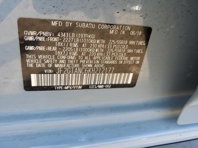 Photo 12 VIN: JF2GTANC6KH212177 - SUBARU CROSSTREK 