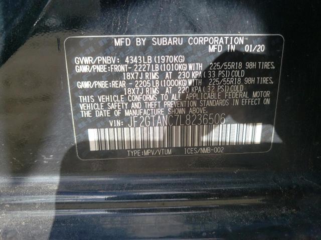 Photo 12 VIN: JF2GTANC7L8236506 - SUBARU CROSSTREK 