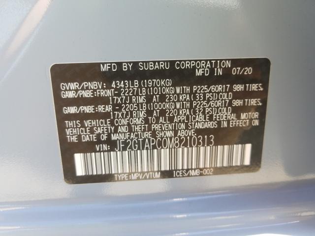 Photo 9 VIN: JF2GTAPC0M8210313 - SUBARU CROSSTREK 