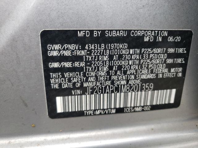 Photo 12 VIN: JF2GTAPC1M8201359 - SUBARU CROSSTREK 