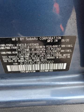 Photo 12 VIN: JF2GTAPC1MH202902 - SUBARU CROSSTREK 