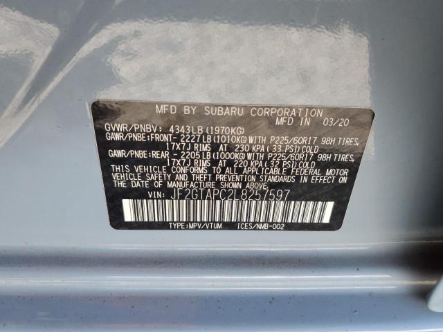 Photo 12 VIN: JF2GTAPC2L8257597 - SUBARU CROSSTREK 