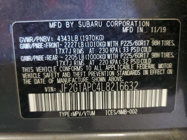 Photo 9 VIN: JF2GTAPC4L8216632 - SUBARU CROSSTREK 