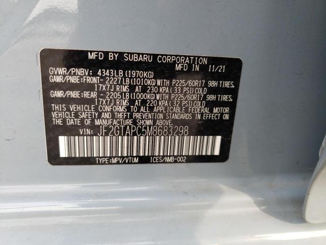 Photo 11 VIN: JF2GTAPC5M8683298 - SUBARU CROSSTREK 