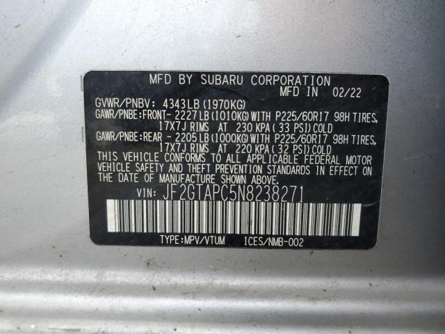 Photo 12 VIN: JF2GTAPC5N8238271 - SUBARU CROSSTREK 